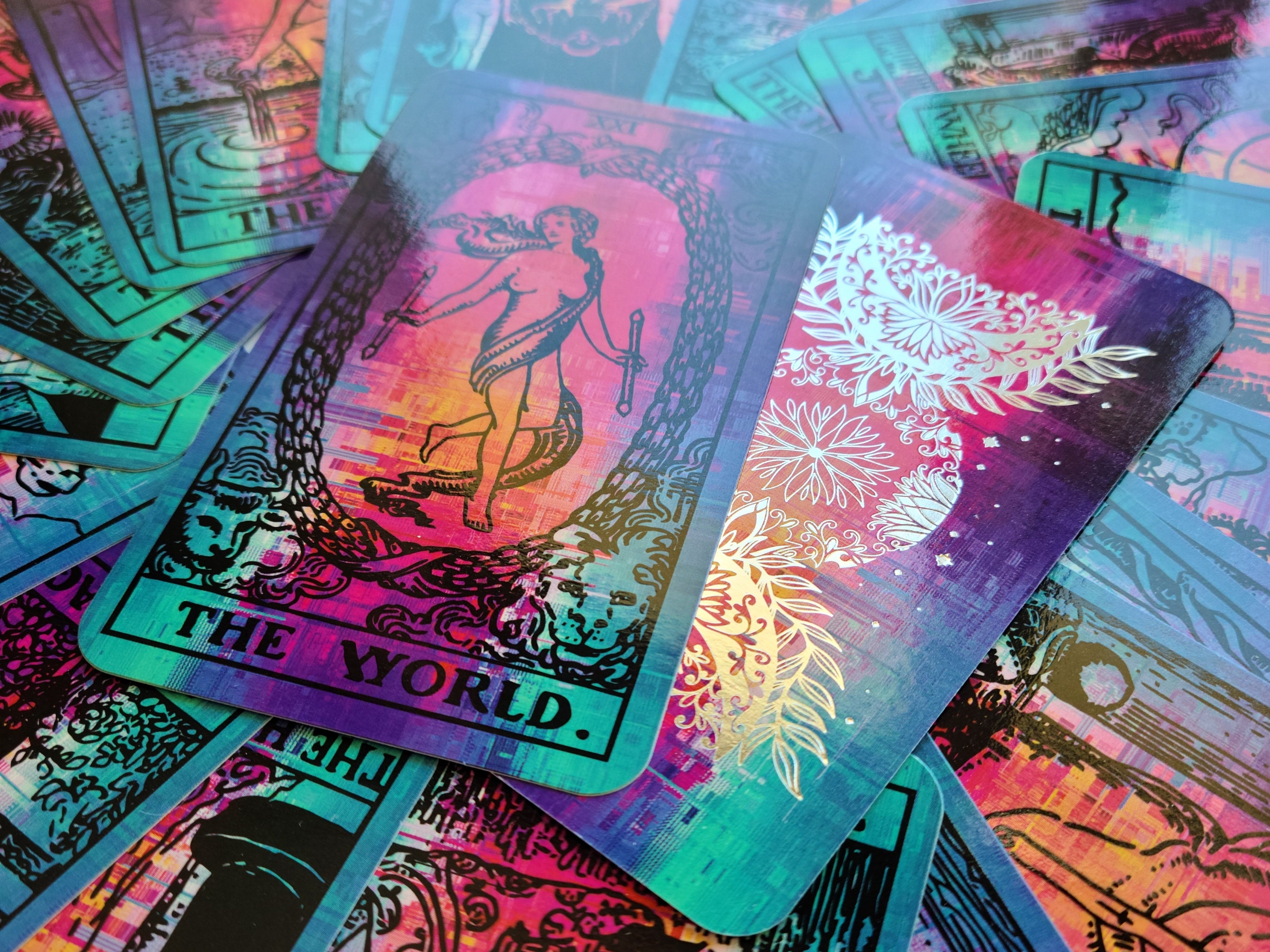 Halo Tarot Deck Space Inspired RWS Tarot Deck Foilpressed Etsy