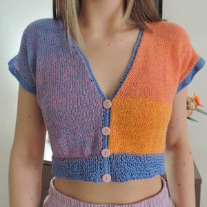 Easy knit crop top pattern