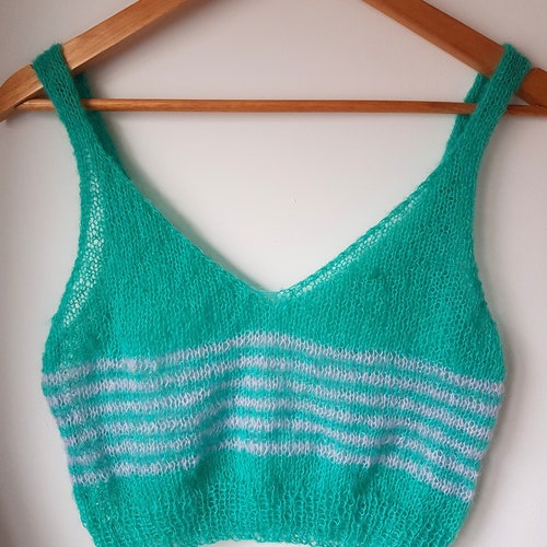 Easy Beginners Knit Crop Top Pattern Etsy