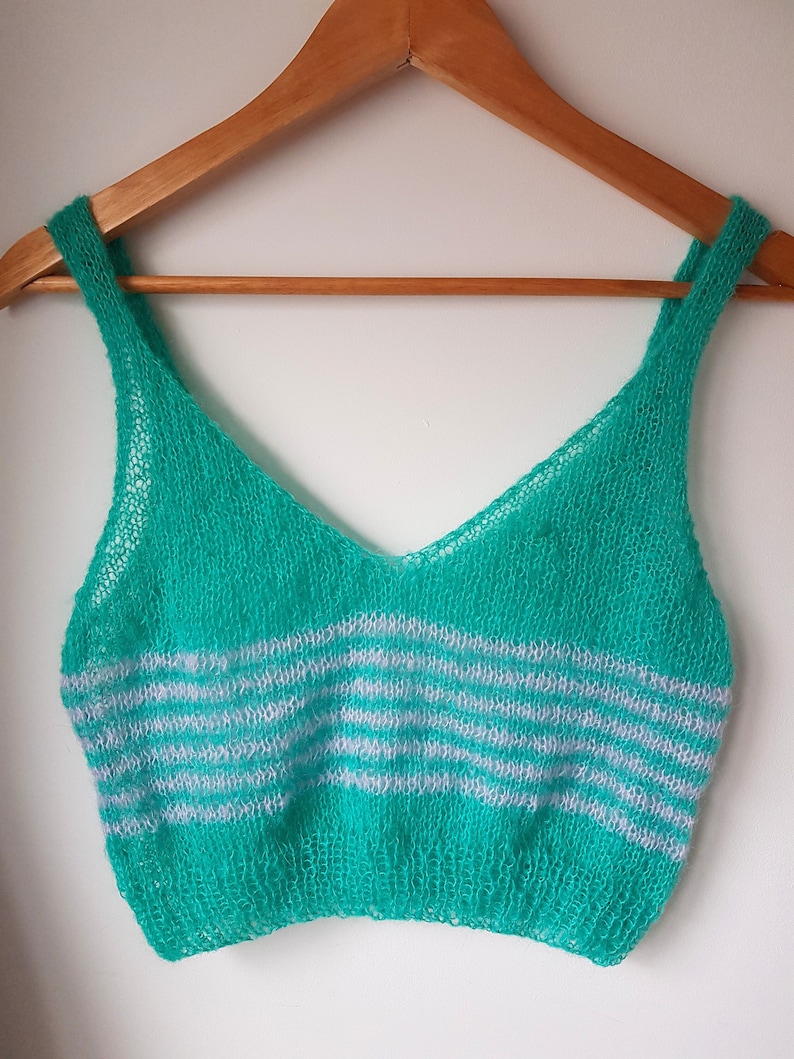 Easy Beginners Knit Crop Top Pattern Etsy