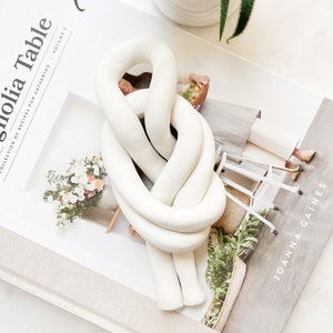 Clay knot | Home decorations | Paper weight | Knot decor | coffee table decor | modern home accessories | console table decor | Scandinavian