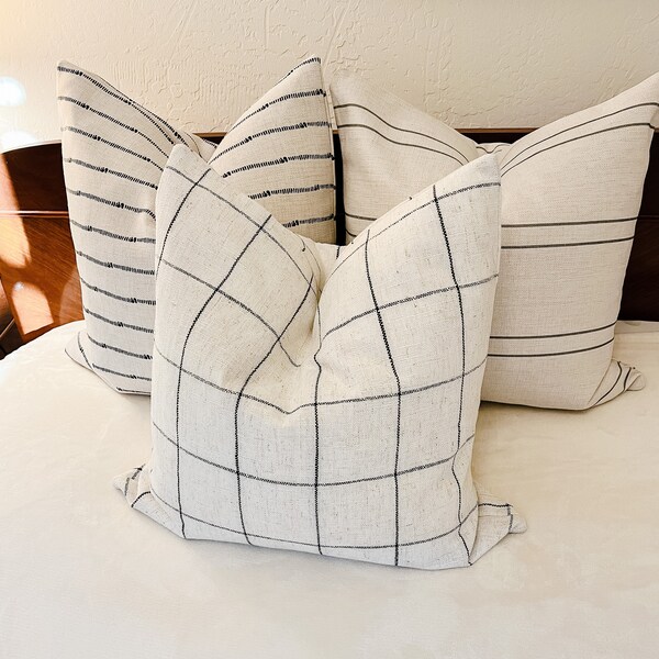 Striped Pillow Set Etsy