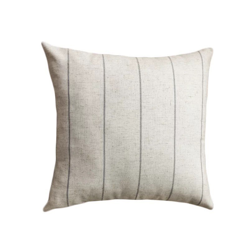 SALE Neutral Striped Pillow Cover Farmhouse Modern Pillows Etsy