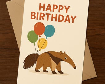 Anteater Birthday Card