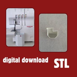 STL for 3D Printing Digital Download Collection Container for Singer Overlock Waste Bin serger machines Thread Catcher overlock machine