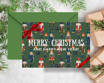 Nutcracker Christmas Card: Personalized Holiday Greetings