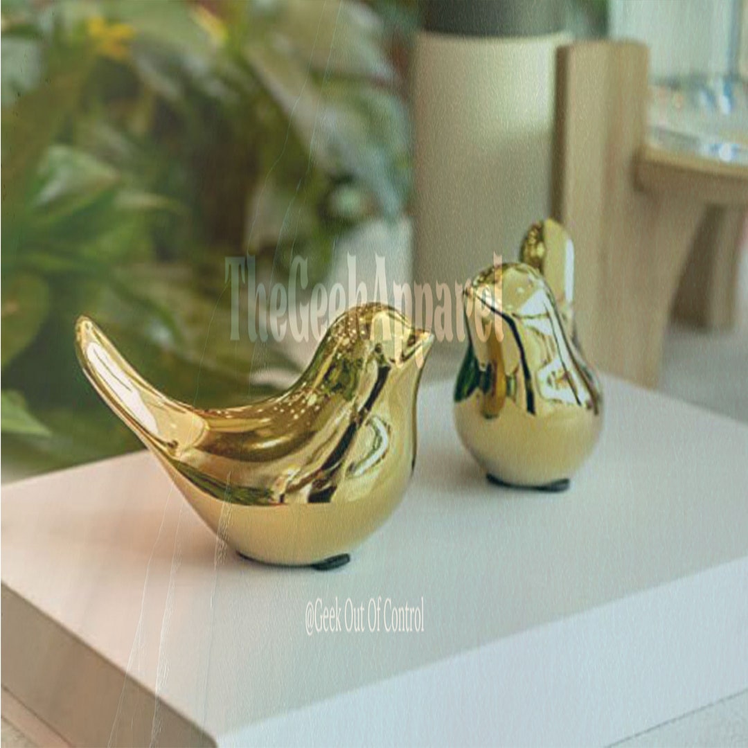 Small Animal Statues Home Decor Modern Style Birds Decorative Etsy