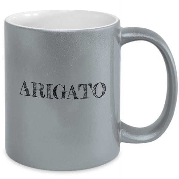 Arigato, Thank you gift, Gratefulness Coffee mug, Gifts for Mothers, Grandma Gift, Coworker Gift Siblings, Mates, Grateful, Positive words.