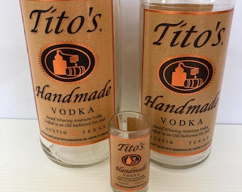 Tito's Glasses from Bottles