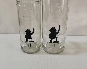 Captain Morgan Drinking Glass Set from Rum Bottles
