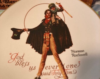 Vintage Norman Rockwell Christmas Plate