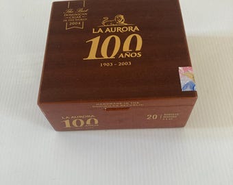 Lacquer Finished 100 year Anniversary Cigar Box