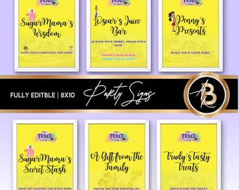 Editable Proud Family Gender Reveal Digital Party Signs Template | Gender Reveal Party Signs | Instant Download | PFK1