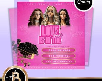 Februar-Buchungsflyer | DIY Valentinstag Social Media Flyer Vorlage | DIY bearbeitbare Flyer Vorlage | Anpassbares Canva Design