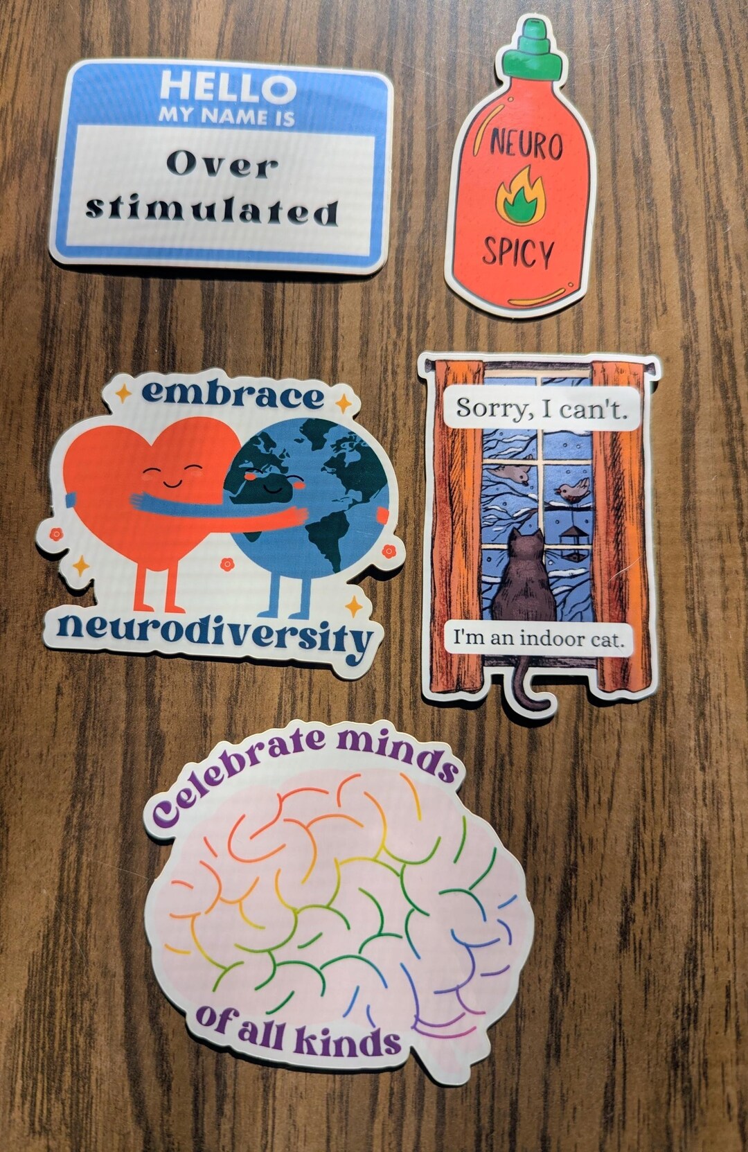 Neurodivergent Pride Sticker Pack: Vinyl Decal Bundle - Etsy