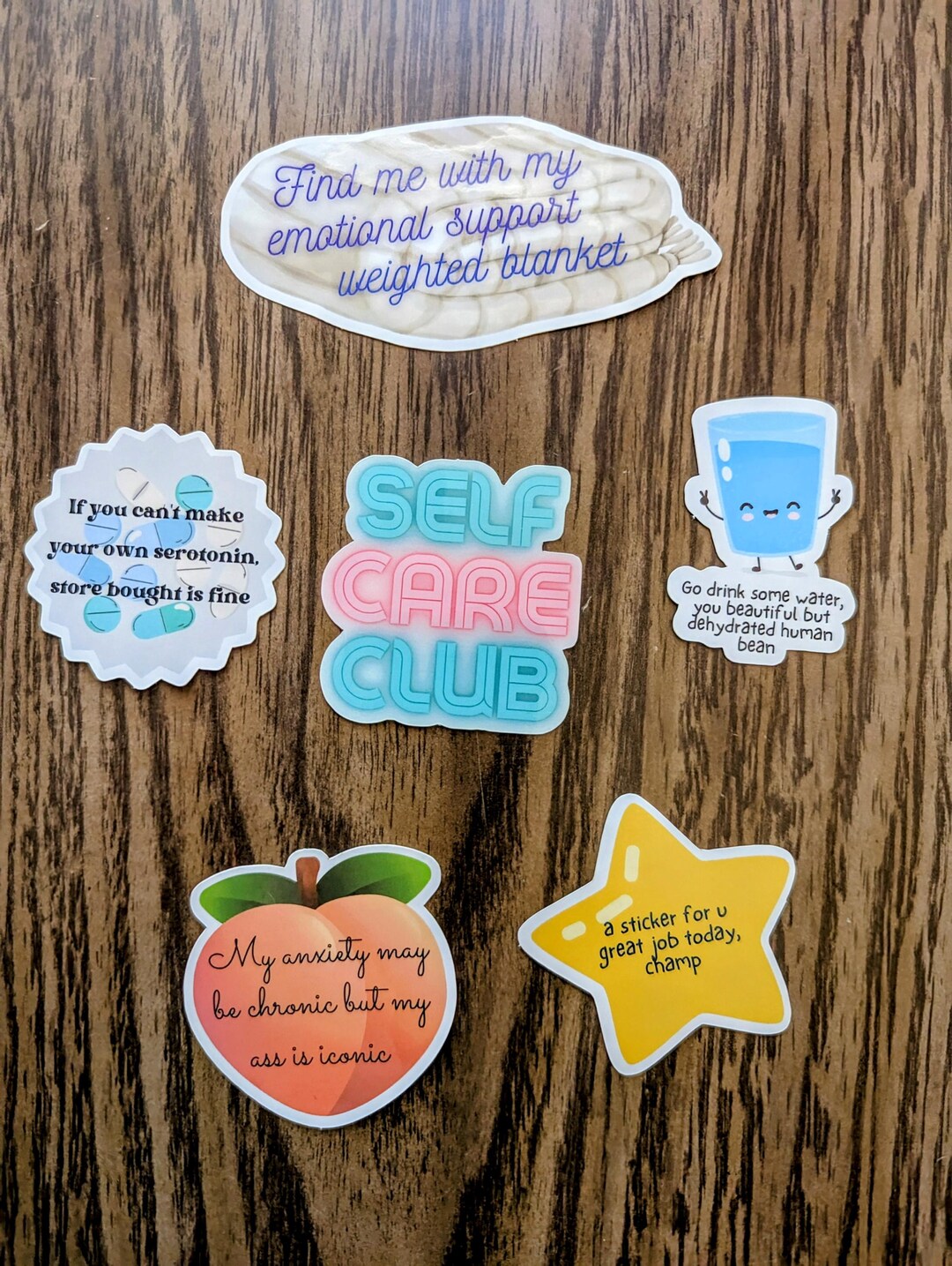 Mental Health Stickers Pack: Self Care and Positive Affirmations Bundle ...