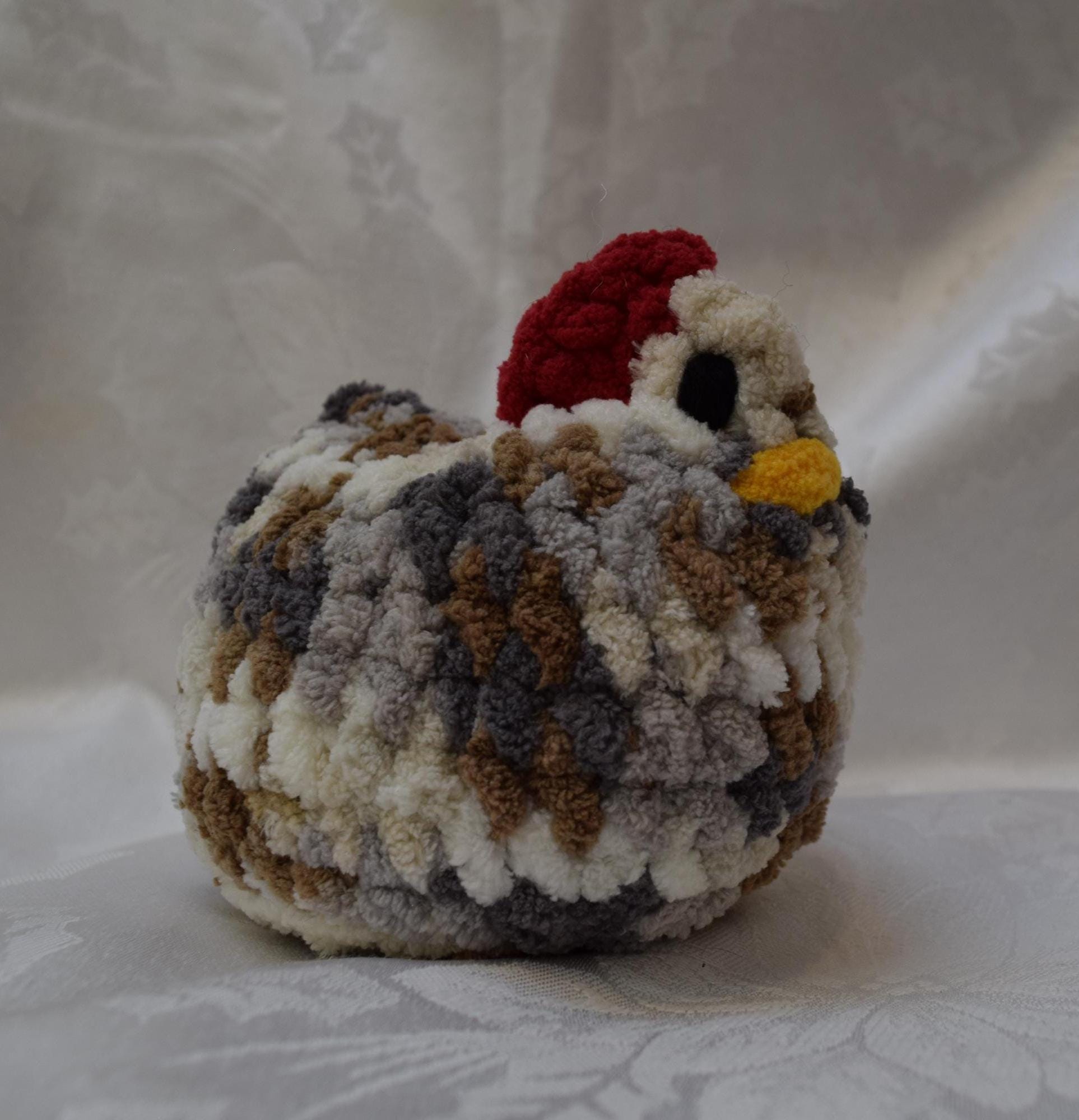 Crochet Chicken Plushie | Handmade Amigurumi