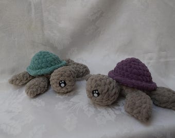 Crochet Turtle Plushie | Handmade Amigurumi