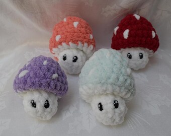 Fidget Mushroom Pop Plushie | Handmade Amigurumi