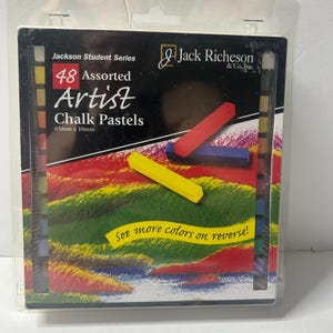 48 Assorted Artist Chalk Pastels Jack Richeson Jackson Student Series-NEW Sealed