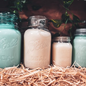 16 oz Vintage Aqua Ball Mason Jar &quot;Perfect&quot; No Wire Wide Mouth