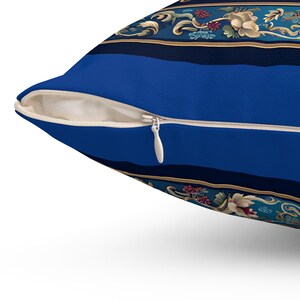 Chinoiserie Greyhound Accent Pillow - Italian Greyhound, Whippet Lovers Cushions, Spun Poly Square Pillow, Decorative Throw Pillow, Home image 4