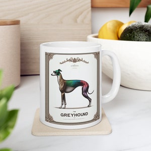 Italiaanse windhond keramische mok met hipster-sfeer Cadeau voor windhond moeder keramische koffiekop hondenliefhebbers cadeau