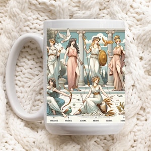 Greece Mythology Mug Gift for mom Greek Goddess Gifts Greek Mythology Gift Athena Gift Greek Inspired Gifts Greek Gods