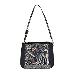 Greyhound Small Shoulder Bag, Italian Greyhound Bag, Whippet Shoulder Bag, Greyhound Purse - Stylish and Practical Dog Lover Gift