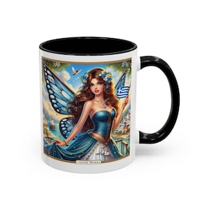 Greek Fairy Mugs Greek Mythology Greek Goddess Gift Athena Mug Goddess Coffee Cup Yiayia gifts