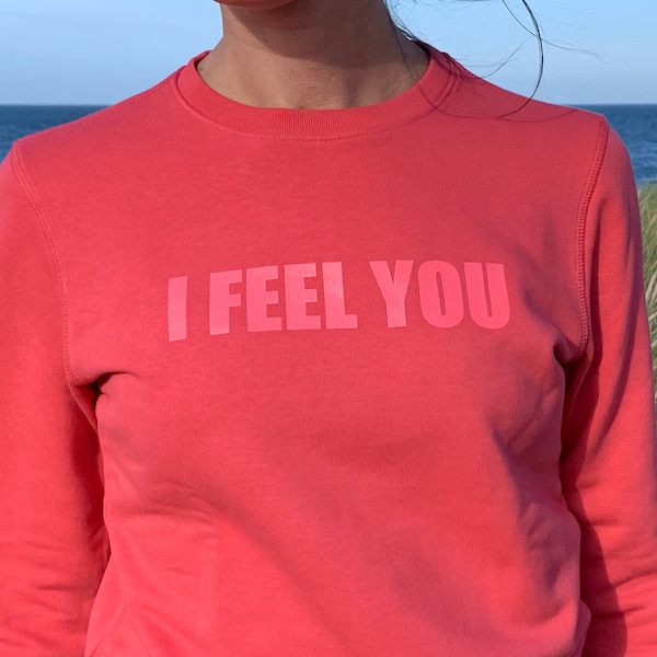 Sweatshirt Pullover I FEEL YOU, rot, Damen, Gr. XS-L