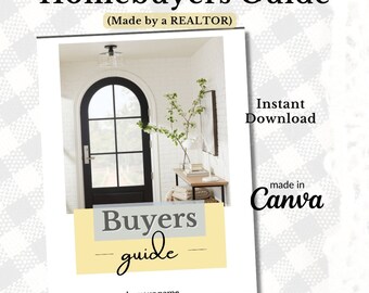 Homebuyers Guide | Homebuyer Checklist | Real Estate Agent Template | Real Estate Buyers Agent | First Time Homebuyers | Realtor Marketing