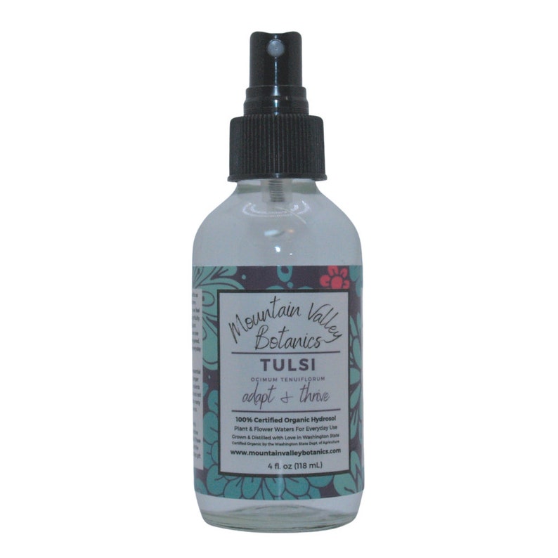 Organic Tulsi Holy Basil Hydrosol for All-Natural Skin Care & Everyday Aromatherapy image 2