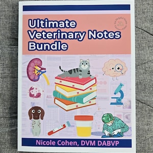 Ultieme veterinaire aantekeningen dubbelzijdig boek Technische notities dierenarts dierenarts med student veterinaire veterinaire technicus VTNE-studie NAVALE-dierenartsstudie
