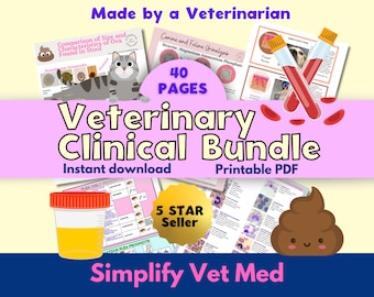 Veterinary Clinical Bundle: Hematology, Urinalysis, Fecal parasites, Ectoparasites, Skin and Ear Cytology