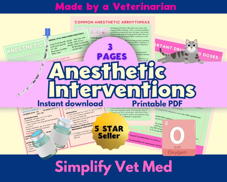Anestesia veterinaria: intervención en caso de complicaciones, técnica veterinaria, VTNE, guía de estudio de medicina veterinaria imagen 1