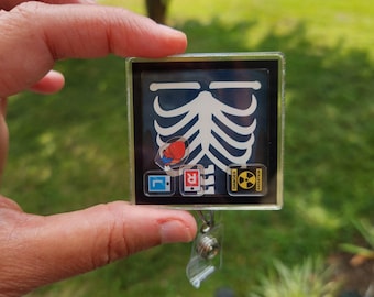 Xray tech badge reel Rad tech badge reel rad tech gift x-ray badge reel gift x-ray tech radiology tech badge reel radiology technician badge