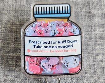 veterinary dog badge reel dog mom gift dog lover badge reel nurse gift id retractable badge nursing badge reel teacher gift vet tech badge