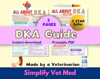DKA Hund/Felin, Veterinär Endokrin; Veterinärtekniker, Veterinärstudent, Veterinäranteckningar