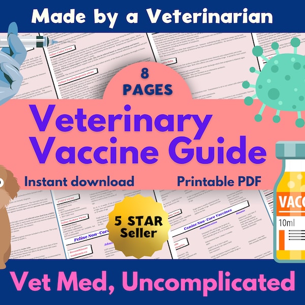 Anleitungen für Hunde- und Katzenimpfstoffe, Veterinärimpfstoff-Immunologie, Veterinär-technische Hinweise für Studenten