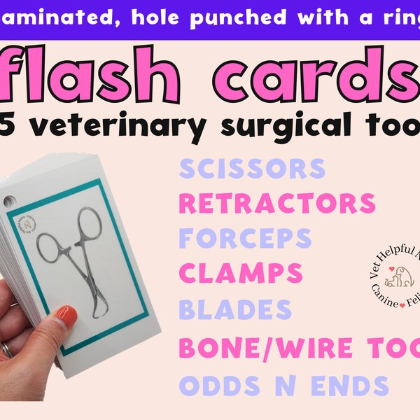 Veterinary Nurse Flash Cards Etsy Australia Veterinary Nurse Flash Cards Etsy Australia