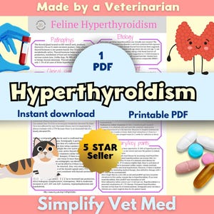Feline Hyperthyroidism Guide, vet student notes, vet tech notes