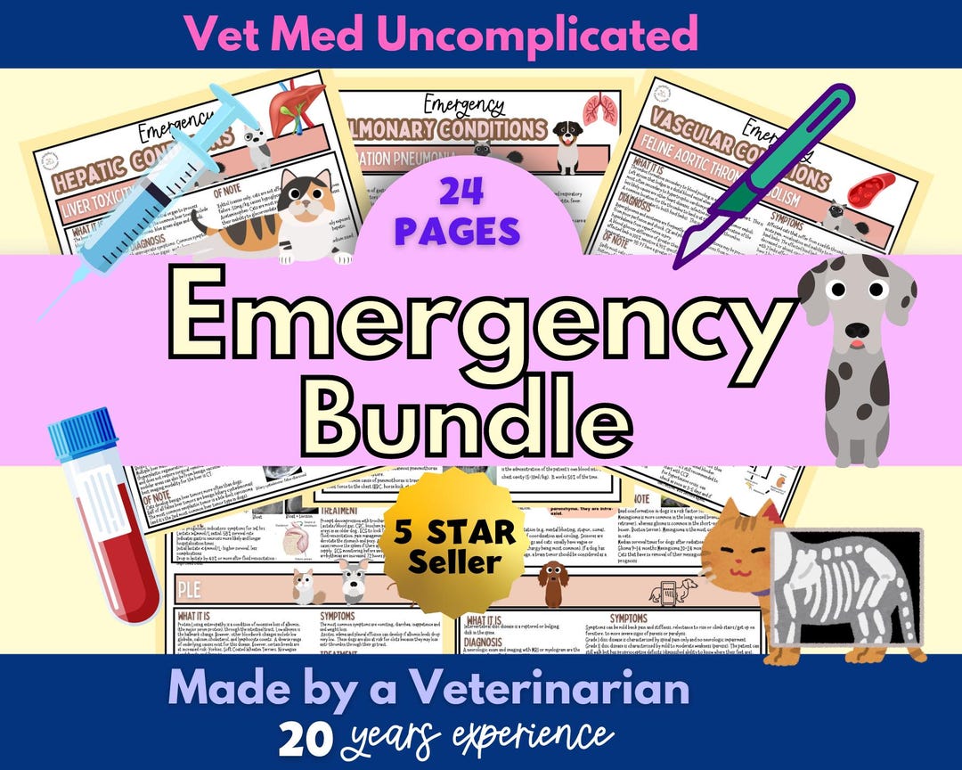 Vet Emergency Notes Vet Tech ER Notes Veterinary Nurse ER Vet Tech Week ...