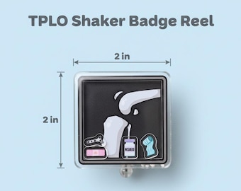 TPLO veterinary badge reel vet tech gift vet gift surgery veterinary surgical tech veterinary orthopedic surgery dog surgical vet nurse gift