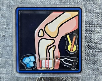 PT badge reel physical therapist x-ray tech  badge reel rehab therapy physical therapy badge clip DPT gift new physical therapist DPT grad