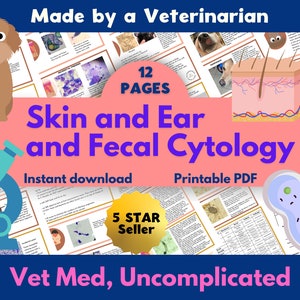 Vet Tech Skin and Ear Cytology Notes, Vet Tech and Vet Nurse Study