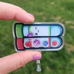 lab tech badge laboratory lab tech gift phlebotomist badge scientist gift med tech badge gift medical technologist phlebotomy badge reel