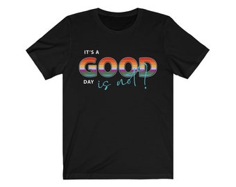 positive rainbow slogan t-shirt design