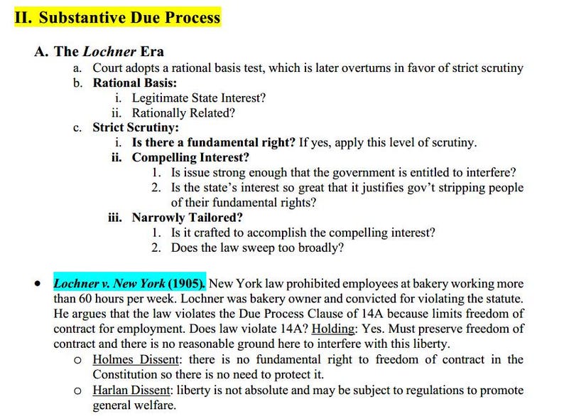 Constitutional Law Outline - Etsy