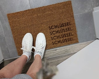 Fußmatte Kokos "Schlüssel Schlüssel Schlüssel Schlüssel"